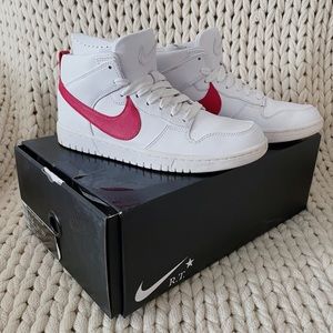 2017 Riccardo Tisci x NikeLab Dunk Lux Chukka 'White Red”